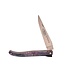 Laguiole en Aubrac 12cm vuurvlierbes wortel paars - eikenblad bij - plein manche - mat