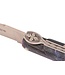 Laguiole en Aubrac 12cm vuurvlierbes wortel paars - eikenblad bij - plein manche - mat