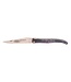 Laguiole en Aubrac 12cm vuurvlierbes wortel paars - eikenblad bij - plein manche - mat