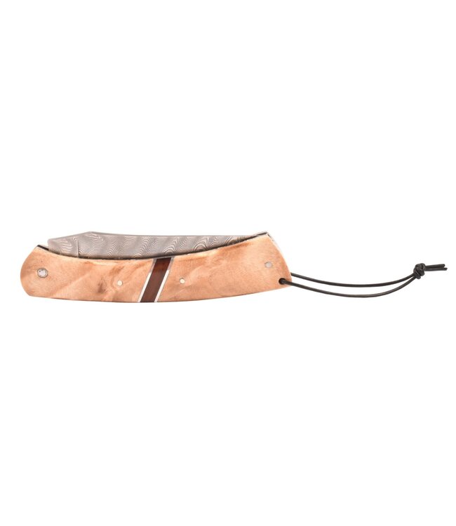 Camembert 11cm populierenwortelknol - platines guillochées - zigzag - damast