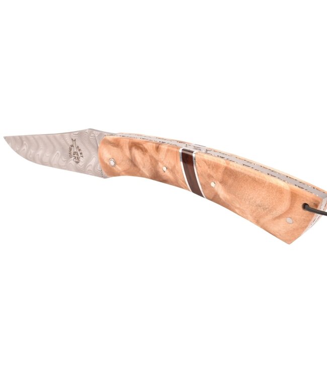 Camembert 11cm populierenwortelknol - platines guillochées - zigzag - damast