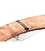 Camembert 11cm populierenwortelknol - platines guillochées - zigzag - damast