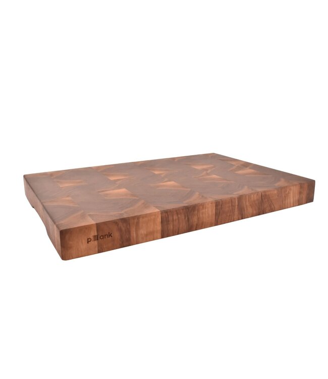 Plllank unieke kopshouten snijplank in notelaar (#233) - medium (± 50 x 35 cm)