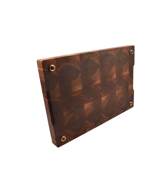 Plllank unieke kopshouten snijplank in notelaar (#233) - medium (± 50 x 35 cm)