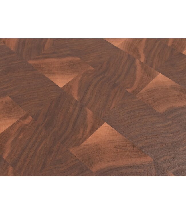 Plllank unieke kopshouten snijplank in notelaar (#233) - medium (± 50 x 35 cm)