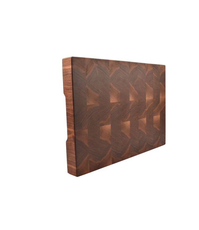Plllank unieke kopshouten snijplank in notelaar (#233) - medium (± 50 x 35 cm)