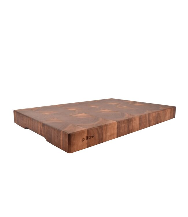 Plllank unieke kopshouten snijplank in notelaar (#233) - medium (± 50 x 35 cm)