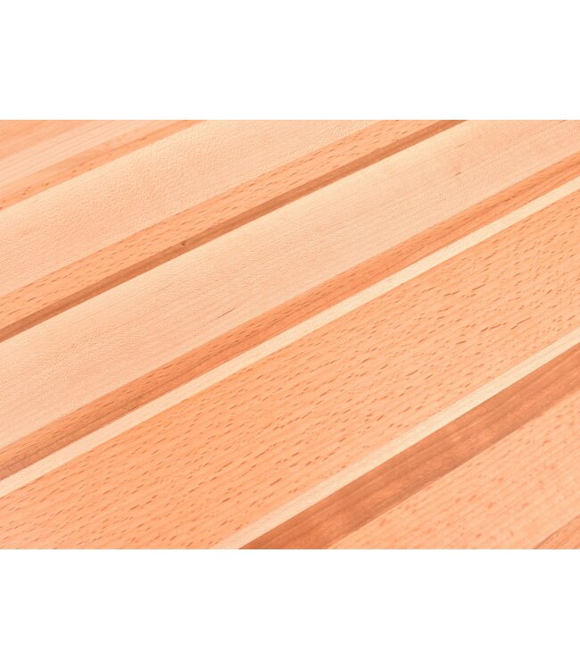Plllank unieke langshouten snijplank in kerselaar, beuk, esdoorn en berk - medium (± 50 x 35 cm)
