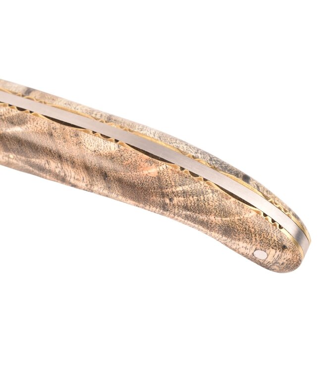 Laguiole en Aubrac 12cm populierenknol - 'the three of life' bij - plein manche - mat