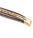 Laguiole en Aubrac 12cm ebbenhout - messing - speciale bij n°13 - double platines - mat