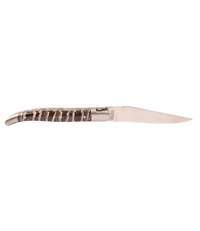 Laguiole en Aubrac 12cm mammoetkies grijs - double platines - mat