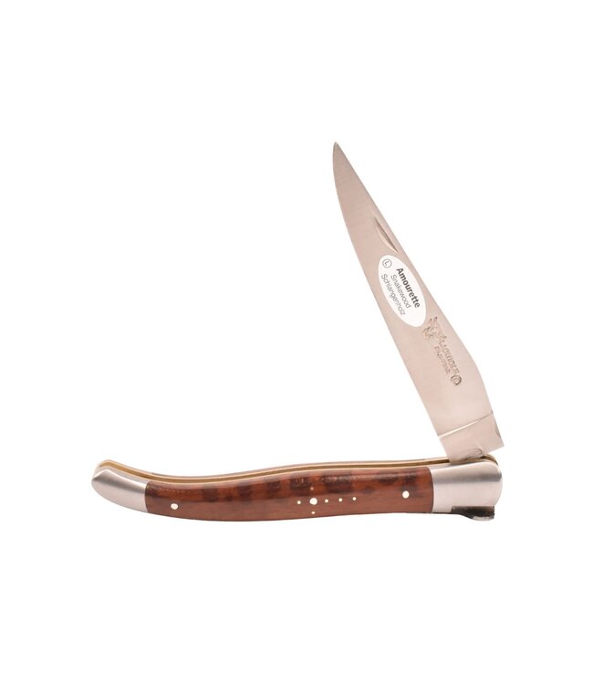 Laguiole en Aubrac 12cm amourette - messing - hartvormige bij - mat