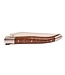 Laguiole en Aubrac 12cm slangenhout - messing - hartvormige bij - mat