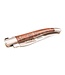 Laguiole en Aubrac 12cm slangenhout - messing - hartvormige bij - mat