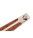 Laguiole en Aubrac 12cm slangenhout - messing - hartvormige bij - mat