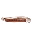 Laguiole en Aubrac 12cm slangenhout - messing - hartvormige bij - mat