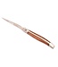 Laguiole en Aubrac 12cm slangenhout - messing - hartvormige bij - mat