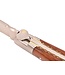 Laguiole en Aubrac 12cm slangenhout - messing - hartvormige bij - mat