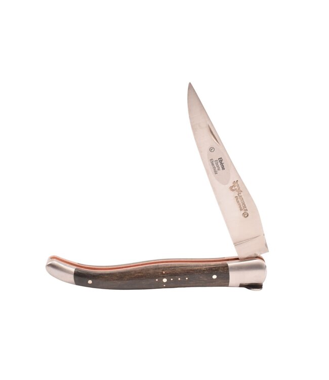 Laguiole en Aubrac 12cm ebbenhout - koper - hartvormige bij - mat