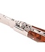 Laguiole en Aubrac 12cm slangenhout - marqueterie forel in ivoor - glanzend