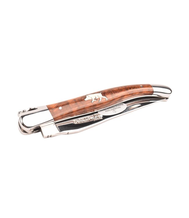 Laguiole en Aubrac 12cm amourette - marqueterie wild zwijn in ivoor - glanzend