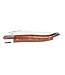 Laguiole en Aubrac 12cm slangenhout - marqueterie hond in ivoor - glanzend