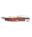 Laguiole en Aubrac 12cm slangenhout - marqueterie hond in ivoor - glanzend