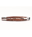 Laguiole en Aubrac 12cm slangenhout - marqueterie hond in ivoor - glanzend