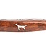 Laguiole en Aubrac 12cm slangenhout - marqueterie hond in ivoor - glanzend