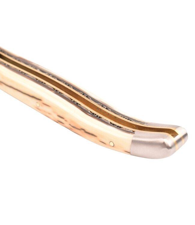 Laguiole en Aubrac "Origine Tour Eiffel" - 12cm croute d'ivoire - damast Balbach - n°10/200