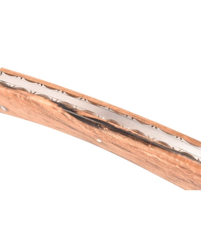 Camembert 11cm bois d'Aubrac - platines guillochées - damast