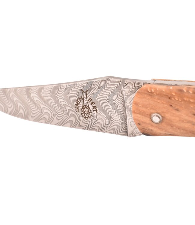 Camembert 11cm bois d'Aubrac - platines guillochées - damast
