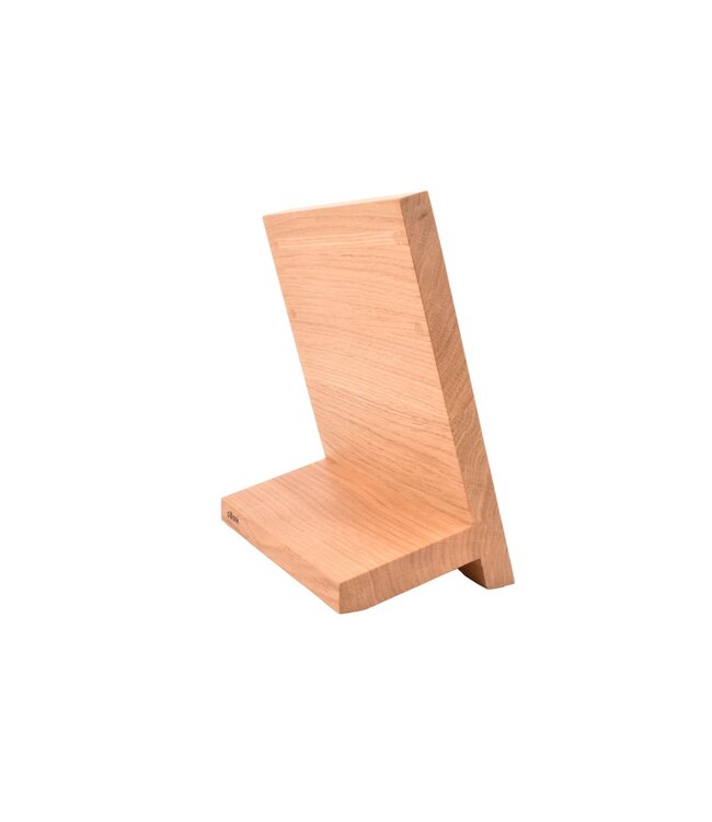 Plllank magnetische messenhouder in eik - voor 4  messen (breedte 25cm)