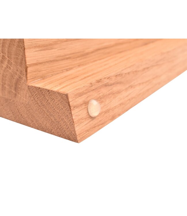 Plllank magnetische messenhouder in eik - voor 5 messen (breedte 35cm)