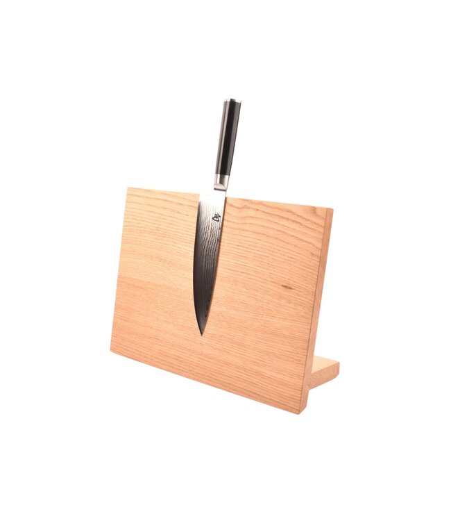 Plllank magnetische messenhouder in eik - voor 5 messen (breedte 35cm)