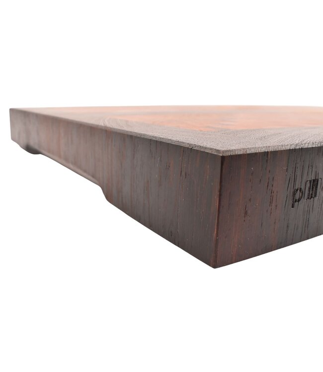 Plllank Eclipse kopshouten snijplank in eik, kers en wengé - medium