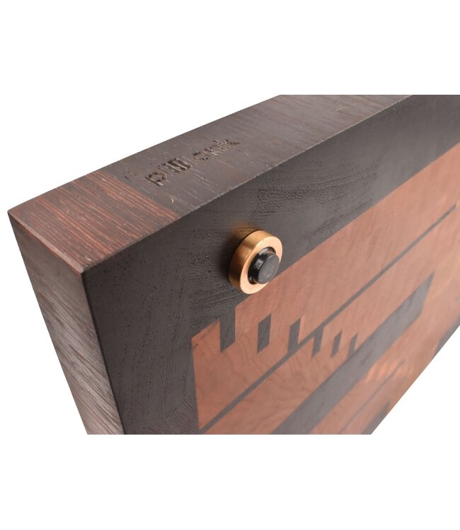 Plllank Eclipse kopshouten snijplank in eik, kers en wengé - medium