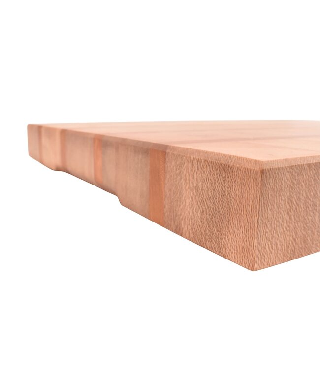 Plllank unieke kopshouten snijplank in plataan en kers - medium