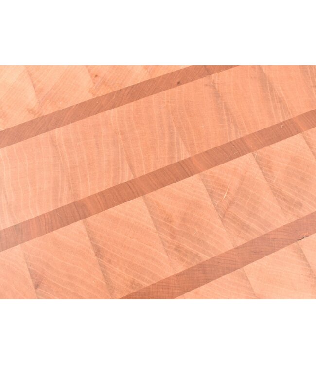 Plllank unieke kopshouten snijplank in plataan en kers - medium