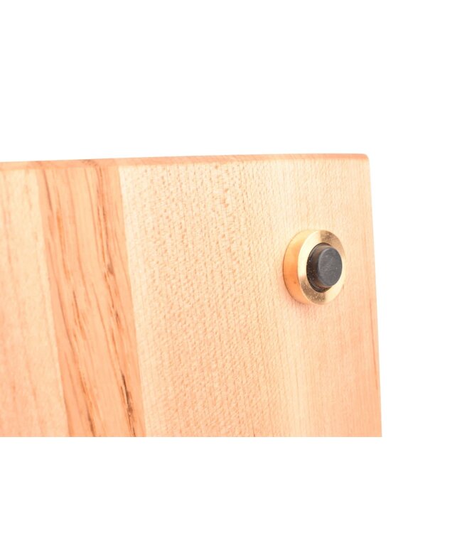 Plllank Chroma langshouten snijplank in esdoorn, eik, kers, padoek en purperhart - medium (± 50 x 35 cm)