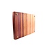 Plllank Chroma langshouten snijplank in esdoorn, eik, kers, padoek en purperhart - medium (± 50 x 35 cm)