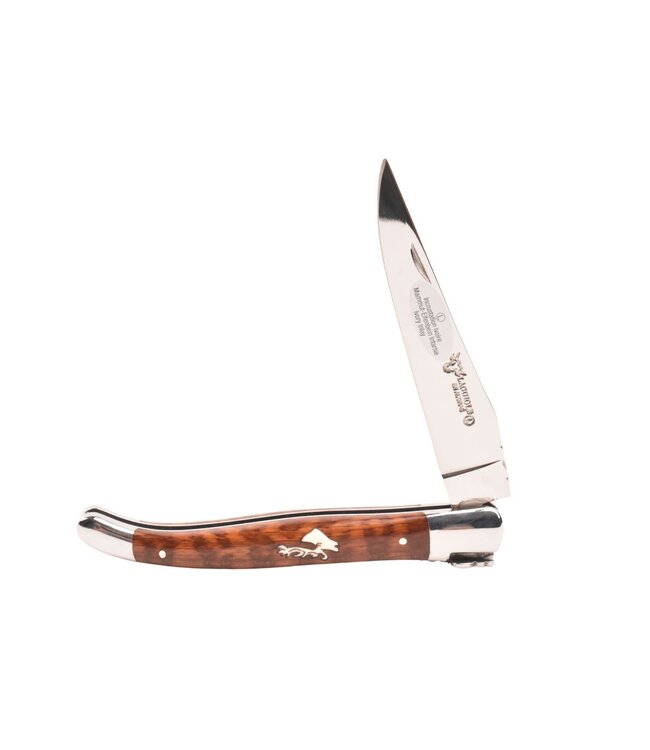 Laguiole en Aubrac 12cm amourette - marqueterie hert in ivoor - glanzend