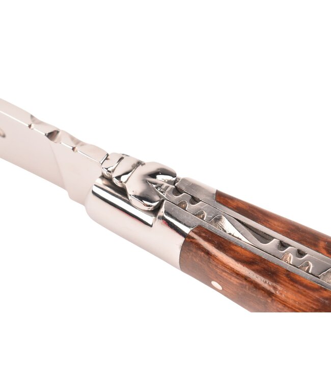 Laguiole en Aubrac 12cm amourette - marqueterie hert in ivoor - glanzend