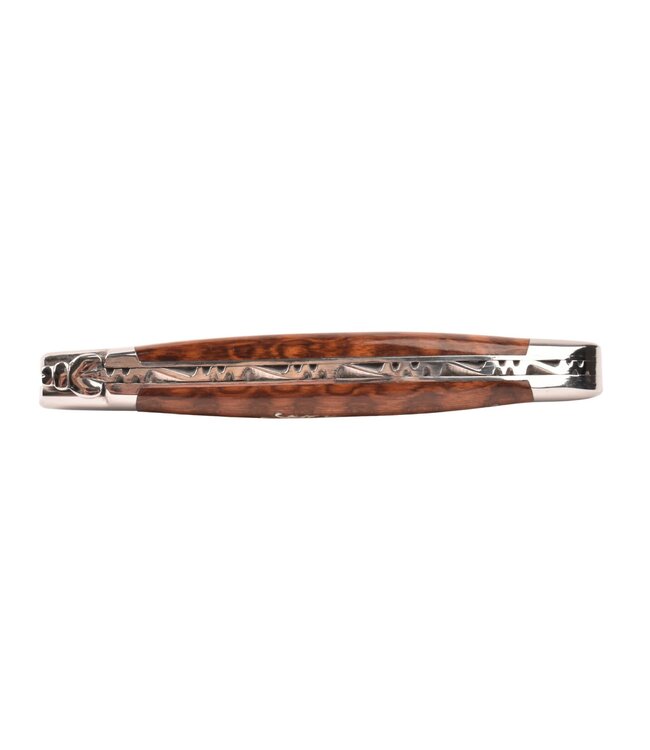 Laguiole en Aubrac 12cm slangenhout - marqueterie hert in ivoor - glanzend