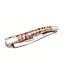 Laguiole en Aubrac 12cm mammoetkies rood - double platines - mat
