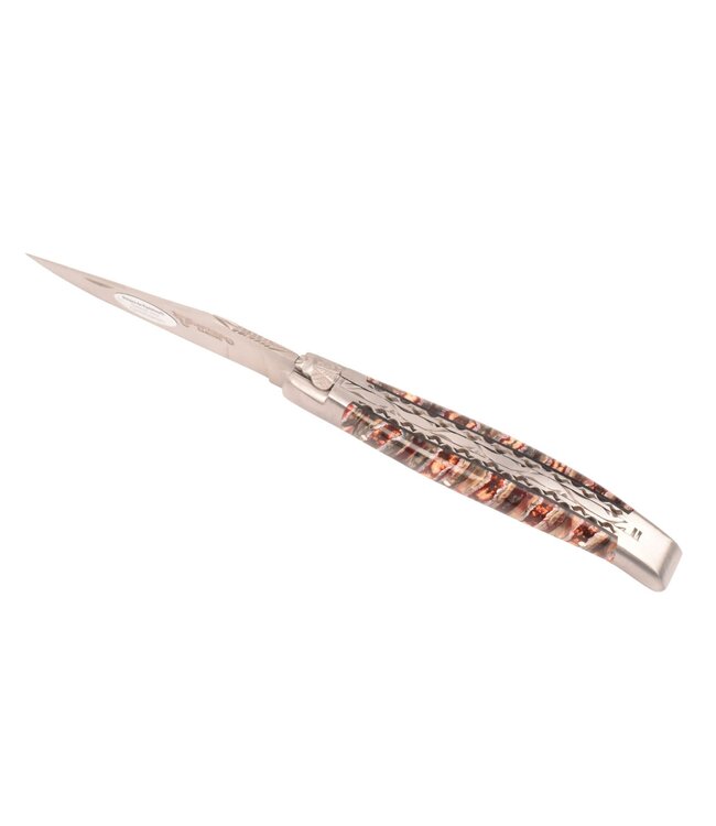 Laguiole en Aubrac 12cm mammoetkies rood - double platines - mat