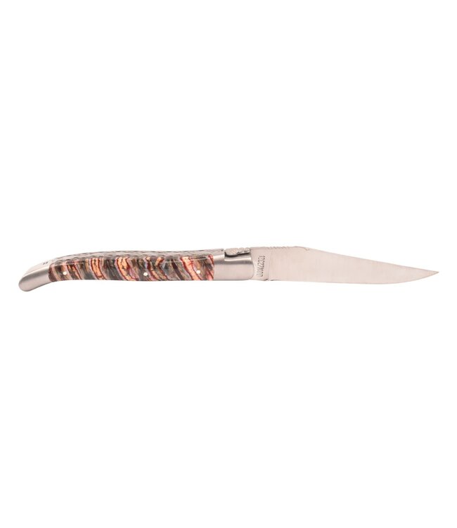 Laguiole en Aubrac 12cm mammoetkies rood - double platines - mat