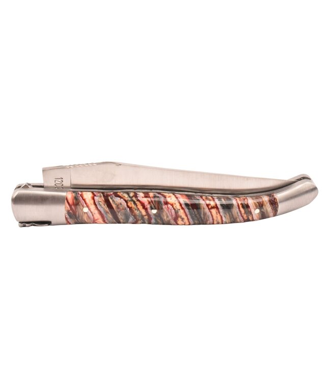 Laguiole en Aubrac 12cm mammoetkies rood - double platines - mat