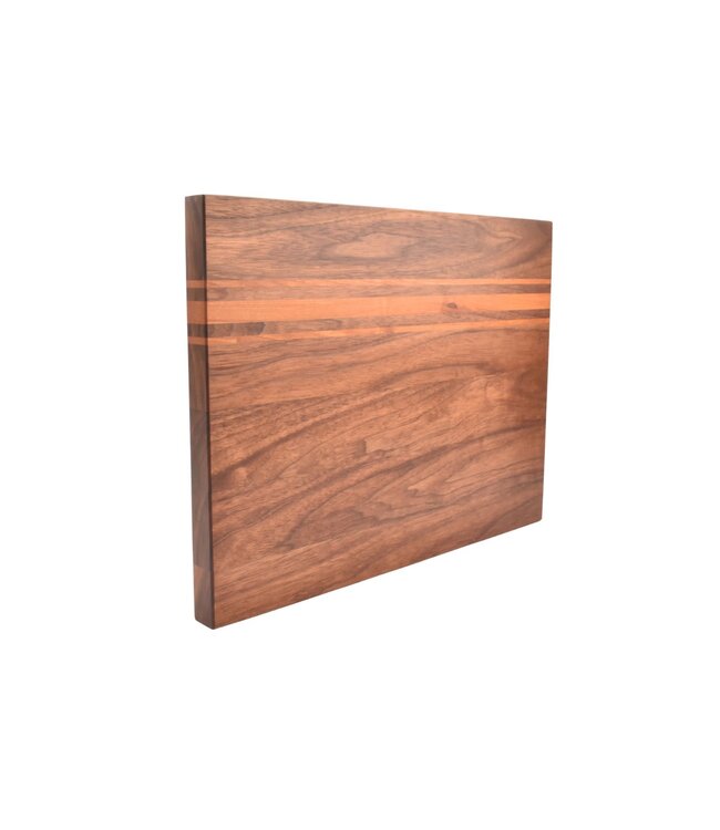 Plllank unieke langshouten snijplank in notelaar en kers - small