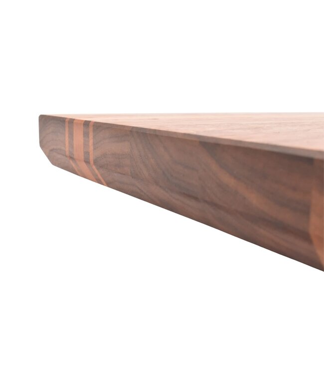 Plllank unieke langshouten snijplank in notelaar en kers - small